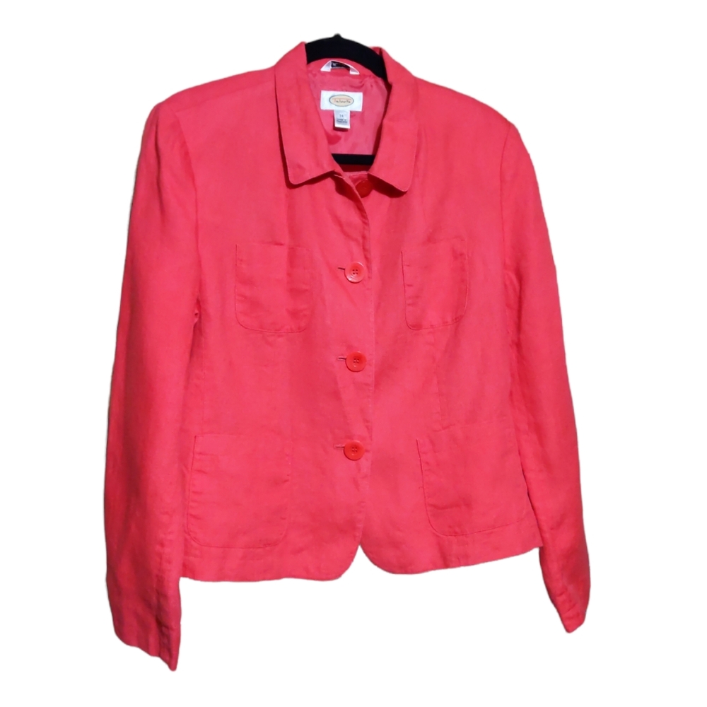 Talbots Irish linen blazer